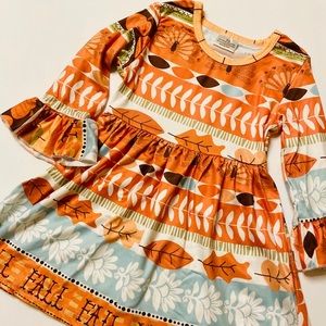 New Fall girls boutique dress super soft silky feel